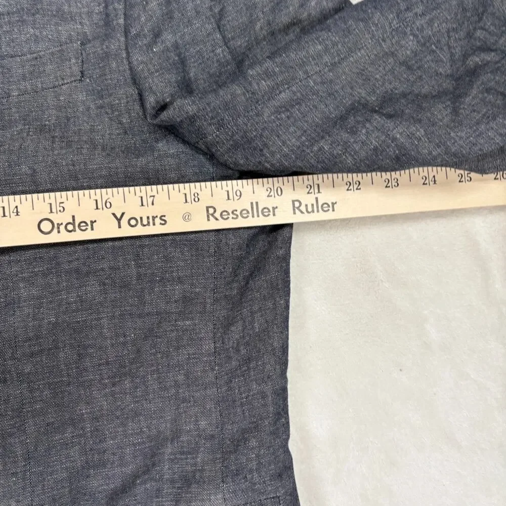 Banana Republic Mens Blazer 40R Gray Tailored Slim Fit Sport Coat Jacket